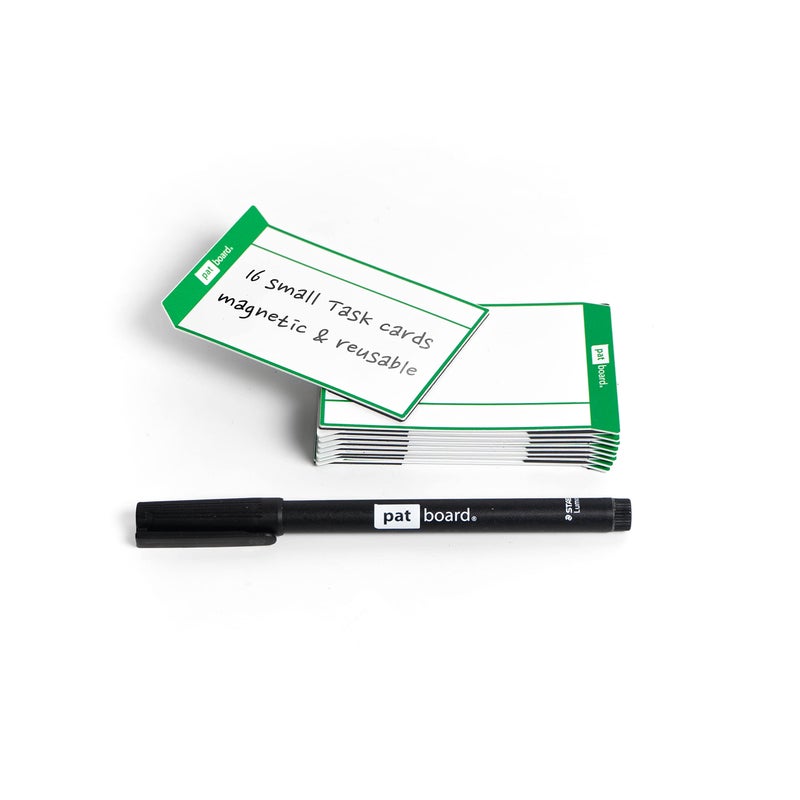 PATboard Scrum Board and Kanban Board - Magnetic Task Cards - S (Small) - Set of 16 - Green - Image 1